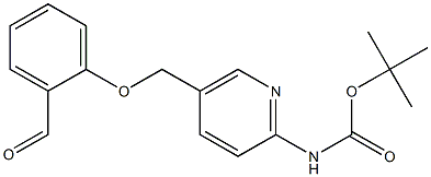 tert-butyl 5-((2-formylphenoxy)methyl)pyridin-2-ylcarbamate Struktur