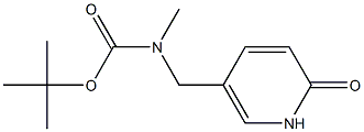 tert-butyl methyl((6-oxo-1,6-dihydropyridin-3-yl)methyl)carbamate Struktur