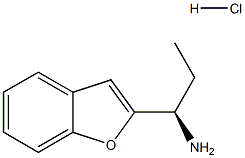 (R)-1-(benzofuran-2-yl)propan-1-amine hydrochloride Struktur