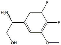 (R)-2-amino-2-(3,4-difluoro-5-methoxyphenyl)ethanol Struktur