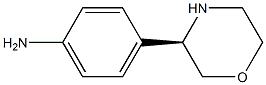 (R)-4-(morpholin-3-yl)aniline Struktur