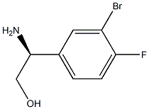 (S)-2-amino-2-(3-bromo-4-fluorophenyl)ethanol Struktur