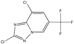 2,8-Dichloro-6-trifluoromethyl-[1,2,4]triazolo[1,5-a]pyridine Struktur