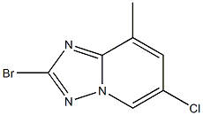 2-Bromo-6-chloro-8-methyl-[1,2,4]triazolo[1,5-a]pyridine Struktur