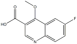 6-Fluoro-4-methoxy-quinoline-3-carboxylic acid Struktur