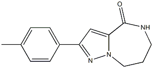 5,6,7,8-tetrahydro-2-p-tolylpyrazolo[1,5-a][1,4]diazepin-4-one Struktur