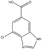 7-Chloro-3H-benzoimidazole-5-carboxylic acid Struktur