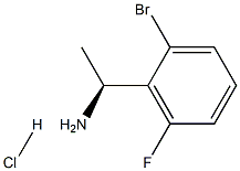 (1S)-1-(2-BROMO-6-FLUOROPHENYL)ETHYLAMINE HYDROCHLRIDE Struktur