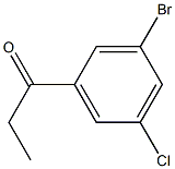 1-(3-BROMO-5-CHLOROPHENYL)PROPAN-1-ONE Struktur