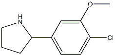 2-(4-CHLORO-3-METHOXYPHENYL)PYRROLIDINE Struktur