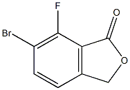 6-BROMO-7-FLUOROISOBENZOFURAN-1(3H)-ONE Struktur