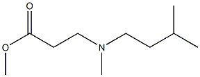 methyl 3-(isopentyl(methyl)amino)propanoate Struktur