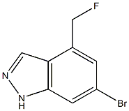 6-bromo-4-(fluoromethyl)-1H-indazole Struktur