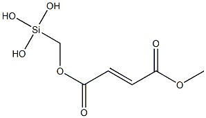 methyl ((trihydroxysilyl)methyl) fumarate Struktur