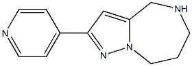 5,6,7,8-tetrahydro-2-(pyridin-4-yl)-4H-pyrazolo[1,5-a][1,4]diazepine Struktur