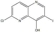 6-Chloro-3-iodo-[1,5]naphthyridin-4-ol Struktur