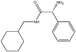 (R)-2-amino-N-(cyclohexylmethyl)-2-phenylacetamide Struktur