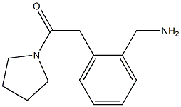 2-[2-(aminomethyl)phenyl]-1-(pyrrolidin-1-yl)ethan-1-one Struktur