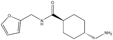 Trans-4-(aminomethyl)-N-(furan-2-ylmethyl)cyclohexanecarboxamide Struktur