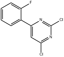 2,4-DICHLORO-6-(2-FLUOROPHENYL)PYRIMIDINE Struktur