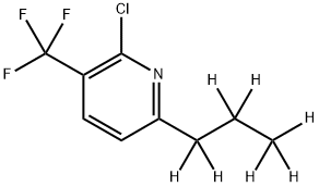 2-Chloro-3-trifluoromethyl-6-(n-propyl-d7)-pyridine Struktur