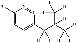 3-Bromo-6-(iso-butyl-d9)-pyridazine Struktur