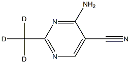 4-Amino-5-cyano-2-(methyl-d3)-pyrimidine Struktur