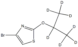 4-Bromo-2-(iso-propoxy-d7)-thiazole Struktur