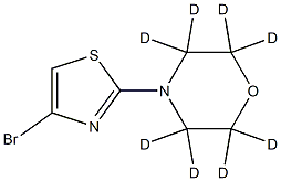 4-Bromo-2-(morpholino-d8)-thiazole Struktur