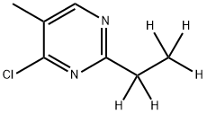 4-Chloro-5-methyl-2-(ethyl-d5)-pyrimidine Struktur