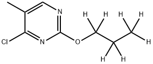 4-Chloro-5-methyl-2-(n-propoxy-d7)-pyrimidine Struktur