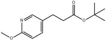 TERT-BUTYL 3-(6-METHOXYPYRIDIN-3-YL)PROPANOATE Struktur