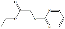 ethyl 2-(pyrimidin-2-ylthio)acetate Struktur