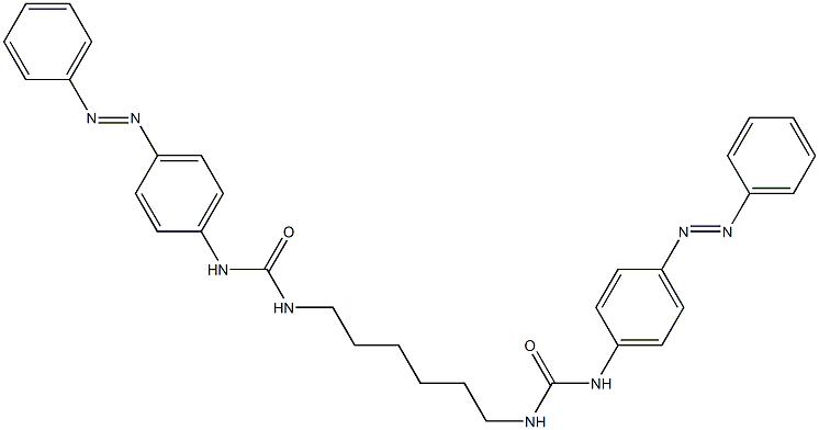 1,1'-(hexane-1,6-diyl)bis(3-(4-((E)-phenyldiazenyl)phenyl)urea) Struktur