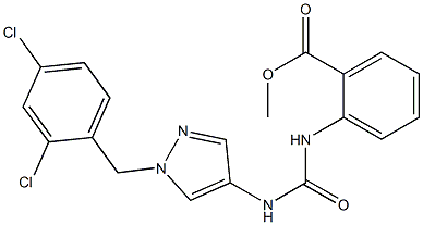 methyl 2-(3-(1-(2,4-dichlorobenzyl)-1H-pyrazol-4-yl)ureido)benzoate