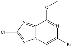 6-Bromo-2-chloro-8-methoxy-[1,2,4]triazolo[1,5-a]pyrazine Struktur