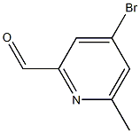 4-bromo-6-methylpicolinaldehyde Struktur