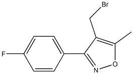 4-(Bromomethyl)-3-(4-fluorophenyl)-5-methylisoxazole Struktur