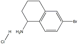 6-Bromo-1,2,3,4-tetrahydronaphthalen-1-amine hydrochloride Struktur