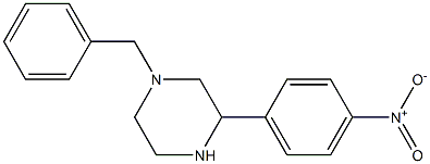 1-benzyl-3-(4-nitrophenyl)piperazine Struktur