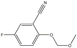 5-Fluoro-2-methoxymethoxy-benzonitrile Struktur