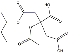 2-(Acetyloxy)-1,2,3-propanetricarboxylic Acid 2-Butyl Ester Struktur