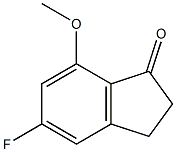 5-Fluoro-7-methoxy-1-indanone Struktur