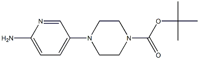 tert-butyl 4-(6-aminopyridin-3-yl)piperazine-1-carboxylate Struktur