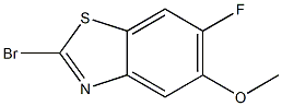 2-Bromo-6-fluoro-5-methoxy-benzothiazole Struktur