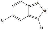 5-Bromo-3-chloro-2H-indazole Struktur