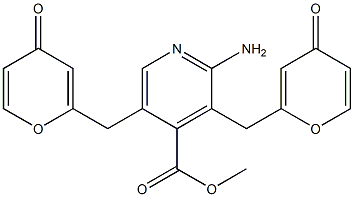 methyl 2-azanyl-3,5-bis(bromanyl)pyridine-4-carboxylate Struktur