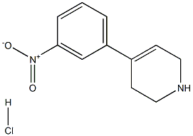 4-(3-nitrophenyl)-1,2,3,6-tetrahydropyridine hydrochloride Struktur