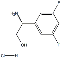 (2R)-2-AMINO-2-(3,5-DIFLUOROPHENYL)ETHAN-1-OL HYDROCHLORIDE Struktur