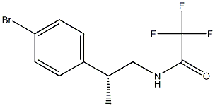 (R)-N-(2-(4-bromophenyl)propyl)-2,2,2-trifluoroacetamide Struktur